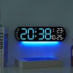 ১৪ ইঞ্চি ডিজিটাল LED ওয়াল ক্লক (নীল) নাইট সহ ✅