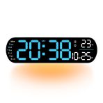 ১৪ ইঞ্চি ডিজিটাল LED ওয়াল ক্লক (নীল) নাইট সহ ✅ - Image 2